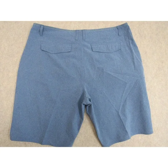 AFTCO AFTECH Mens Blue Heathered Fishing Shorts Size 38 Performance Stretch - Picture 8 of 8